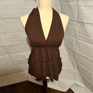 Brown Abel halter top